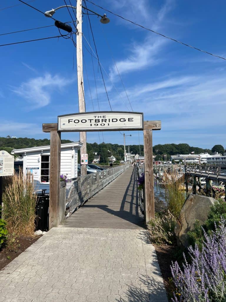 Footbridge in Boothbay Harbor, Maine