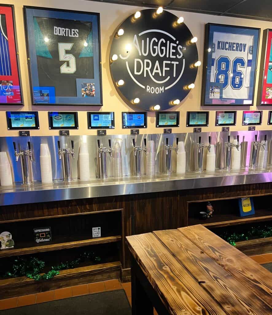 taps for pour your own beer station