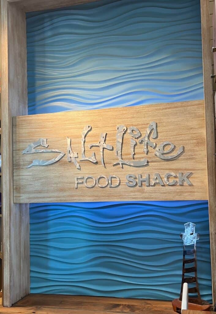 Blue Salt Life Sign at a Salt Life Food Shack