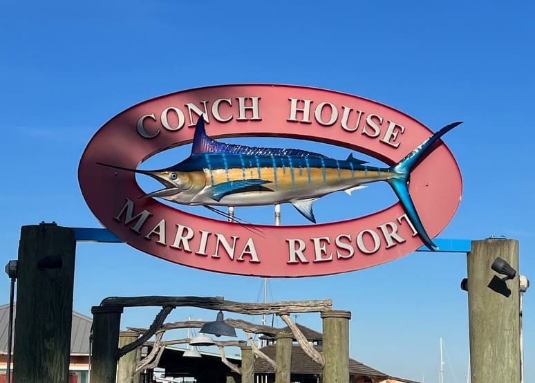 Sign for the Conch House Restaurant in St. Augustine