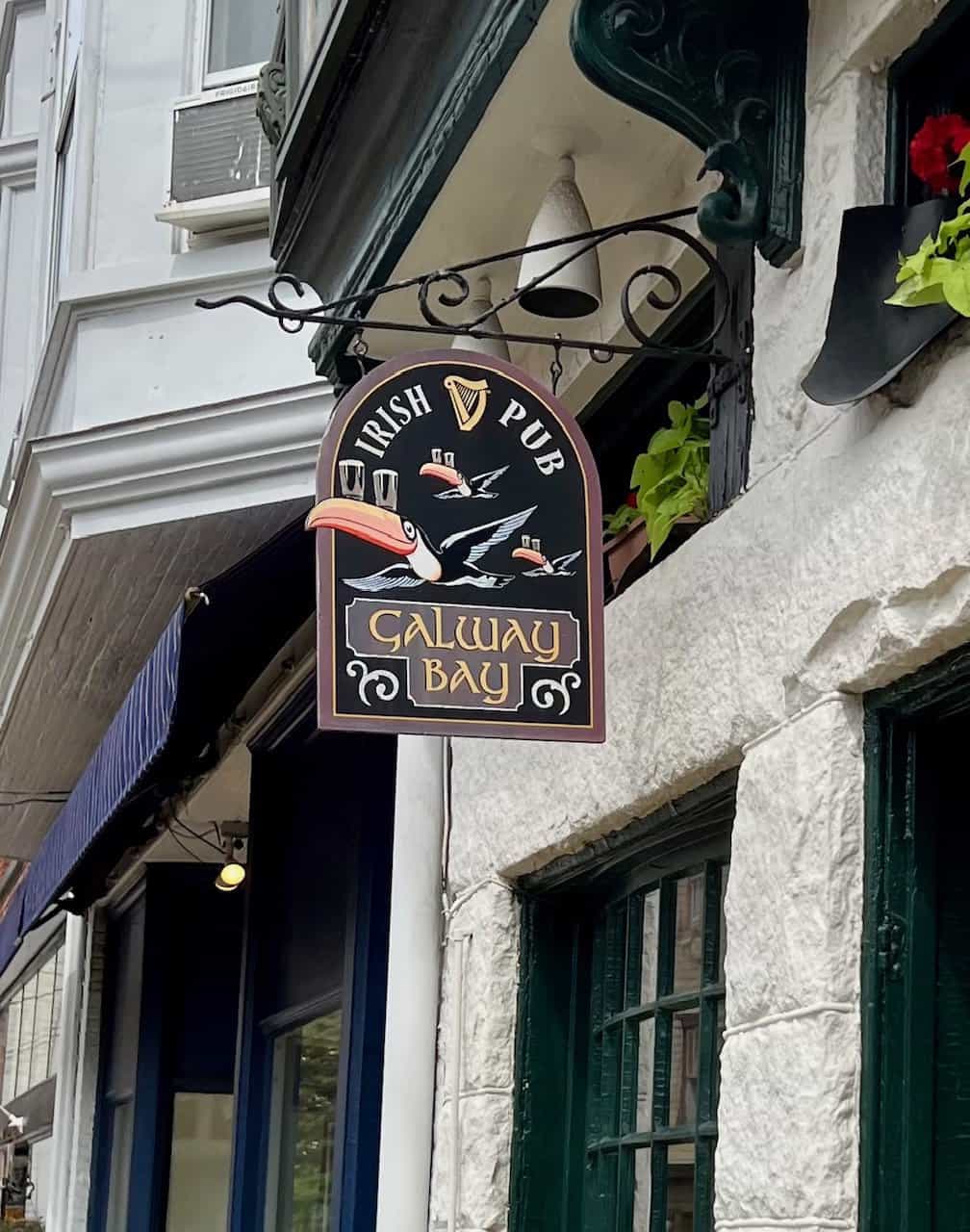 Exterior view of Galway Bay, one of the best bars in Annapolis, Maryland