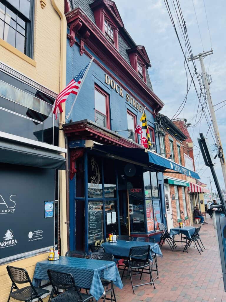 Dock Street Bar exterior in Annapolis, MD