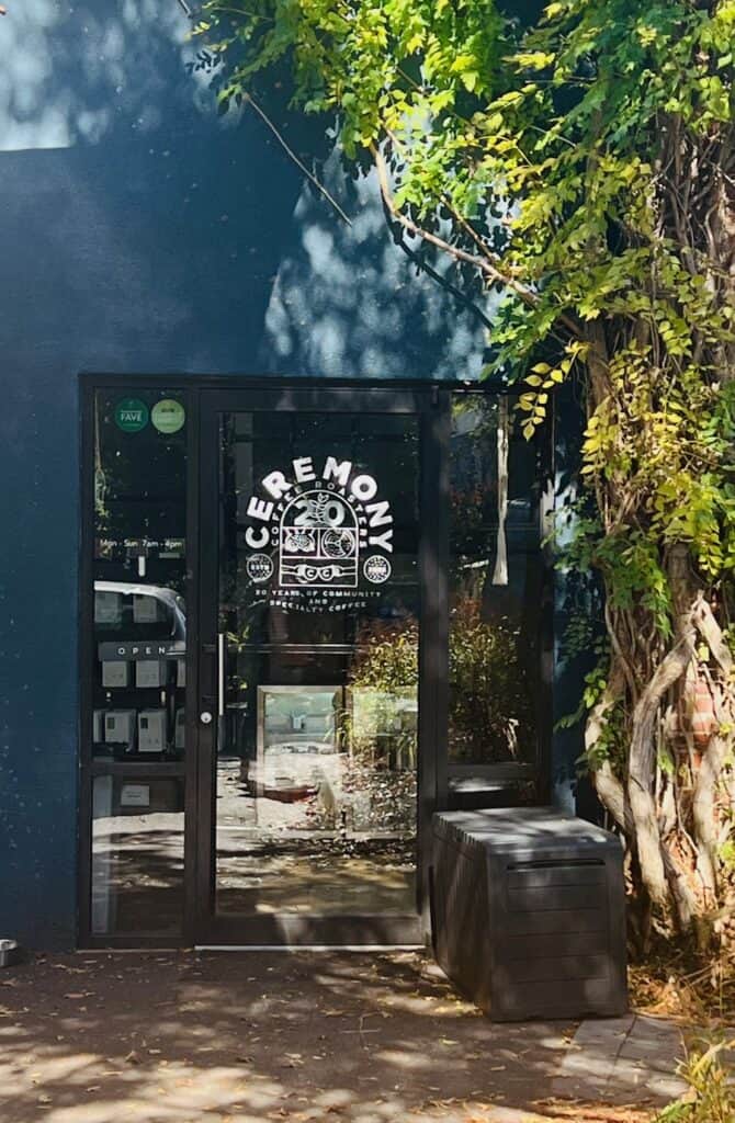 Exterior of Ceremony Coffee - The Roastery location in Annapolis.