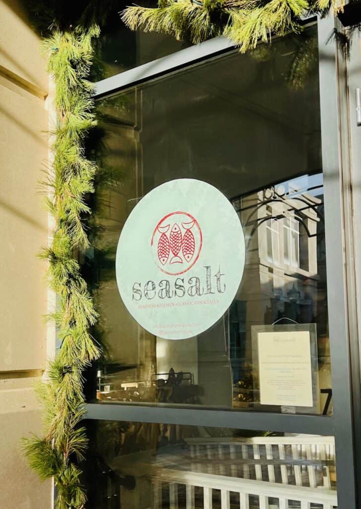 Exterior window and logo for Seasalt in Annapolis, MD